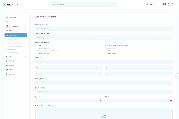 add new restaurant page image